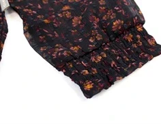 Creamie bluse flower dobby black